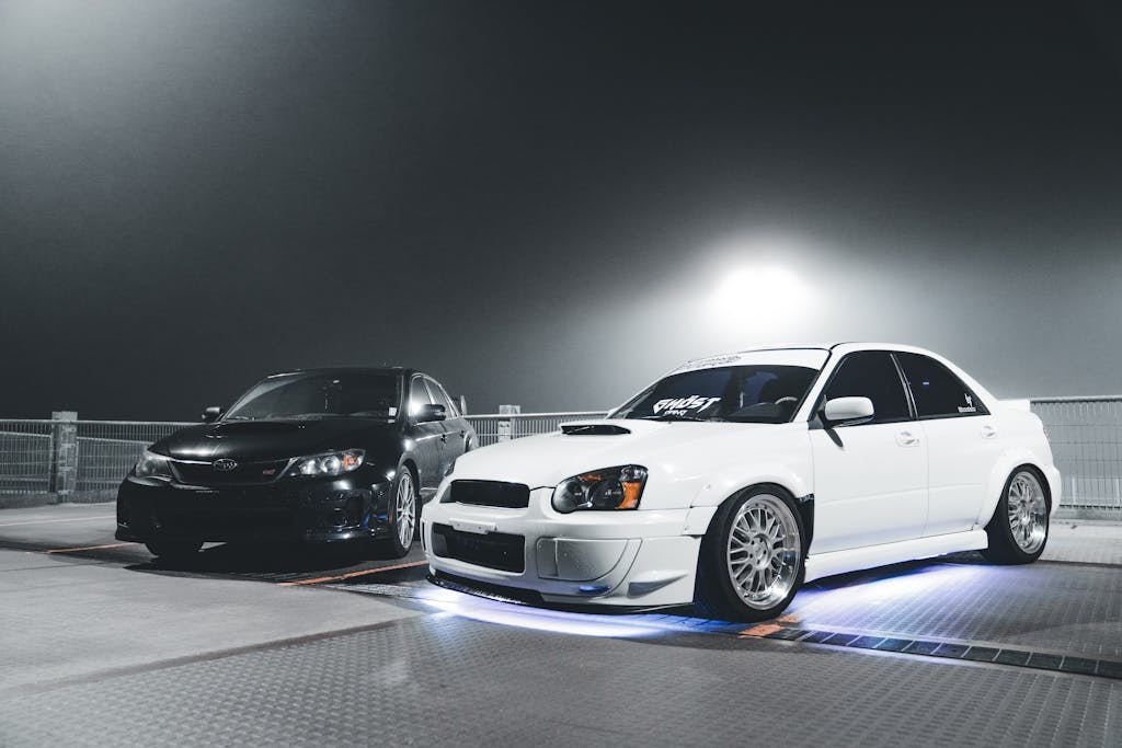 Black and White Custom Cars